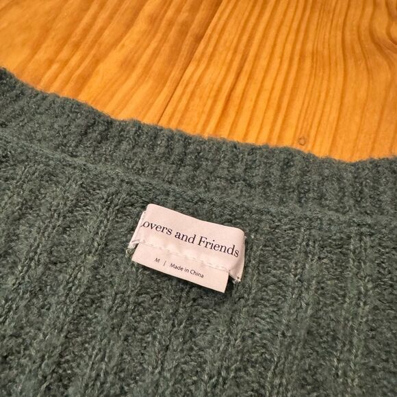 Lovers & Friends 'Caroline' Green Cardigan Women’s Size MED Wool Blend - Picture 5 of 10
